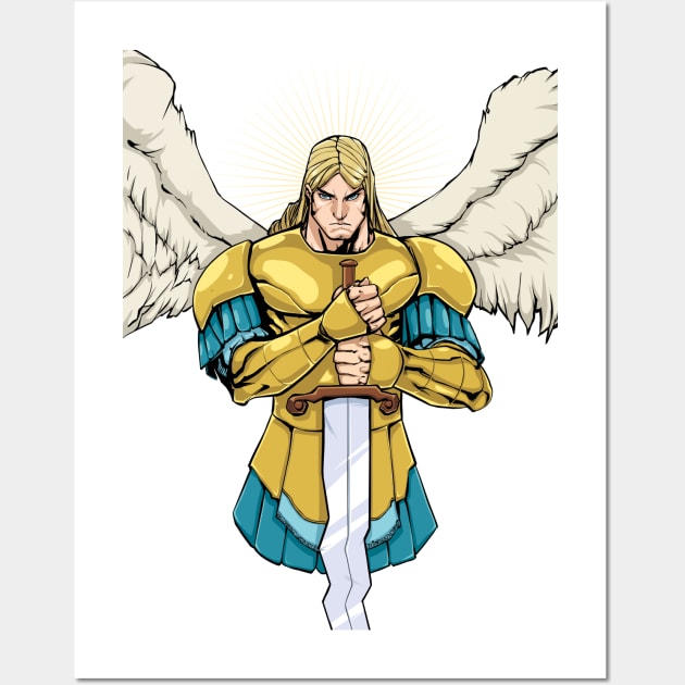 Archangel Michael Portrait Wall Art by Malchev